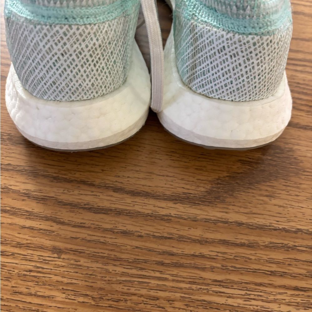 Adidas Women's Pure Boost Mint Green Sneakers - Picture 8 of 9
